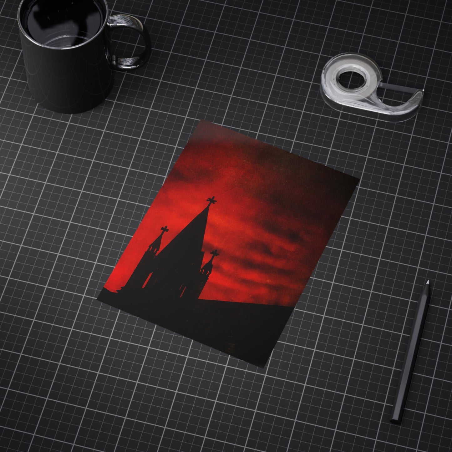 Blood Dusk Paper Print