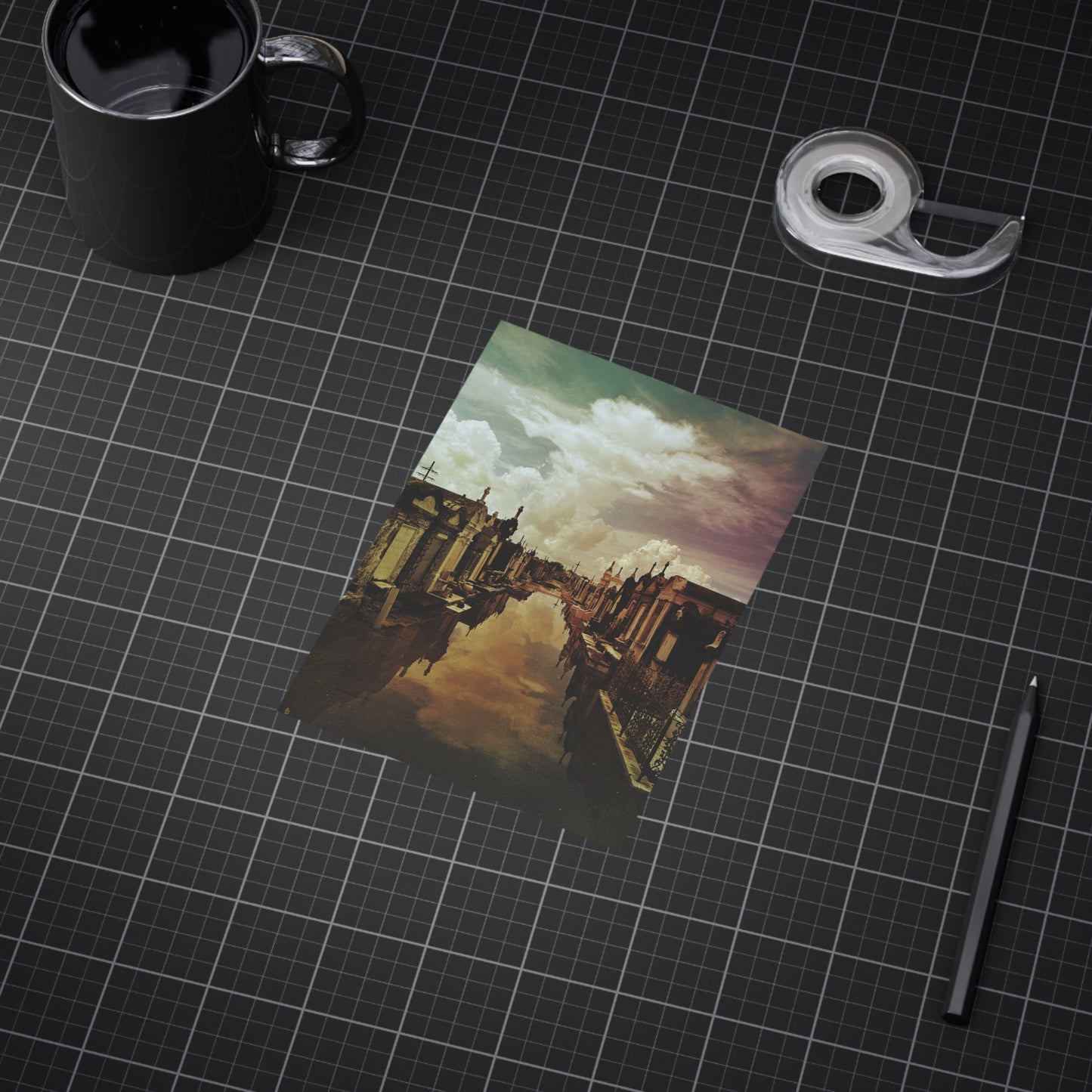 When The Sea Drenched The Heavens Paper Print