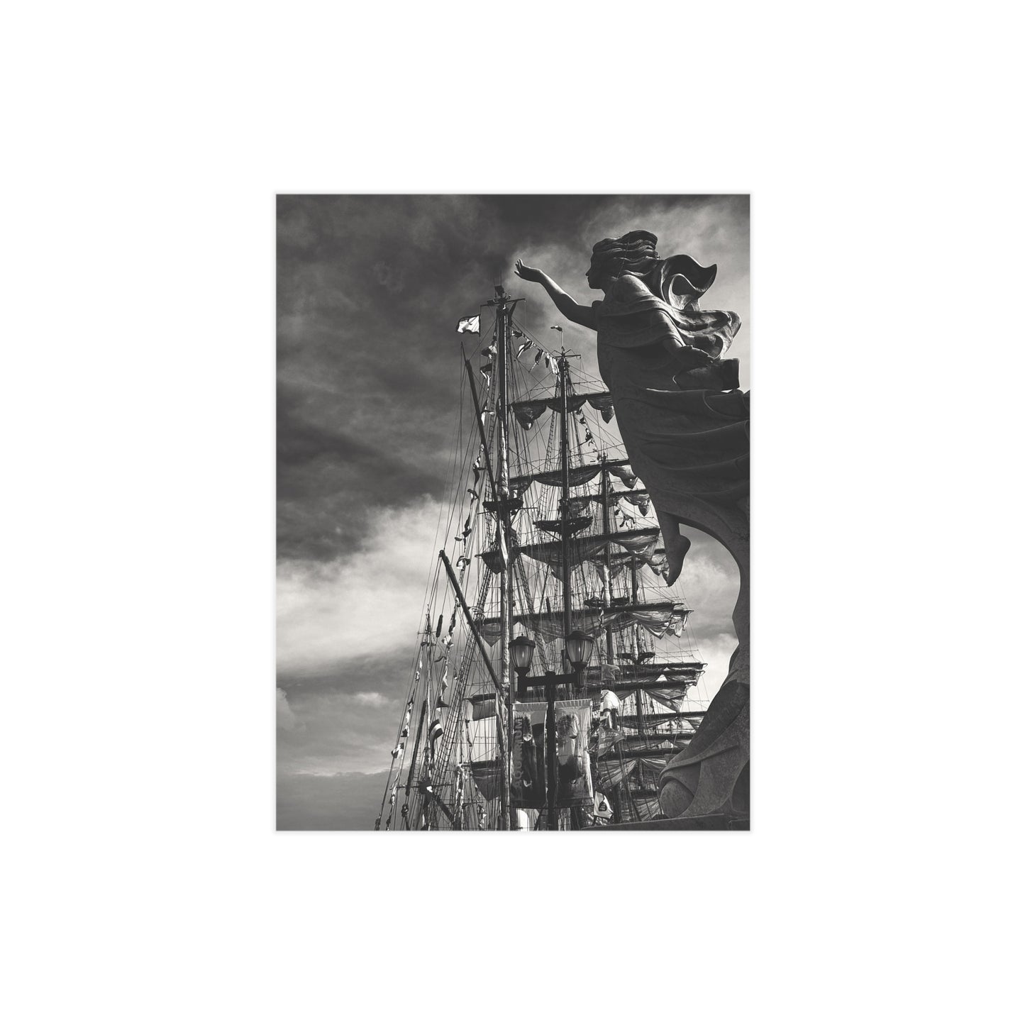Hope and the Tall Ships Paper Print