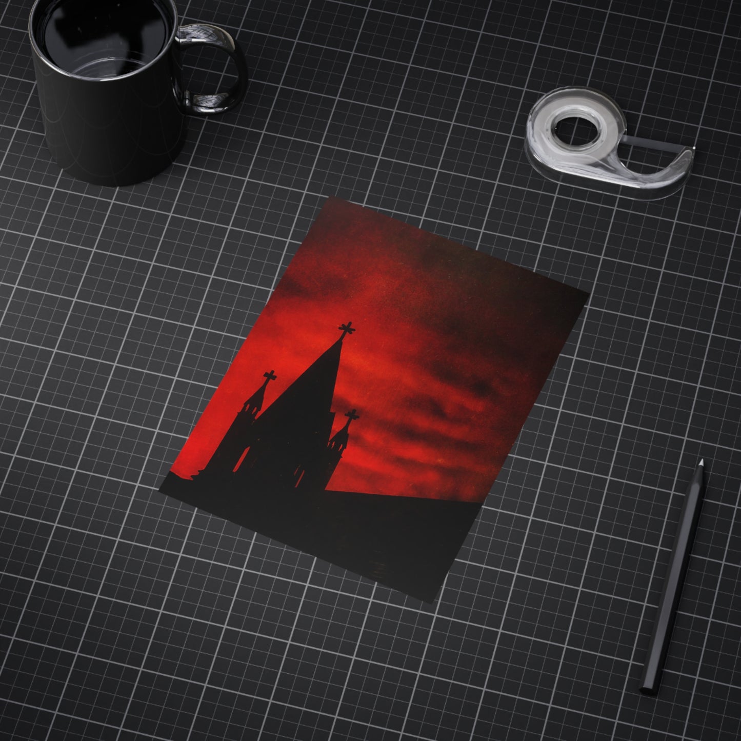 Blood Dusk Paper Print