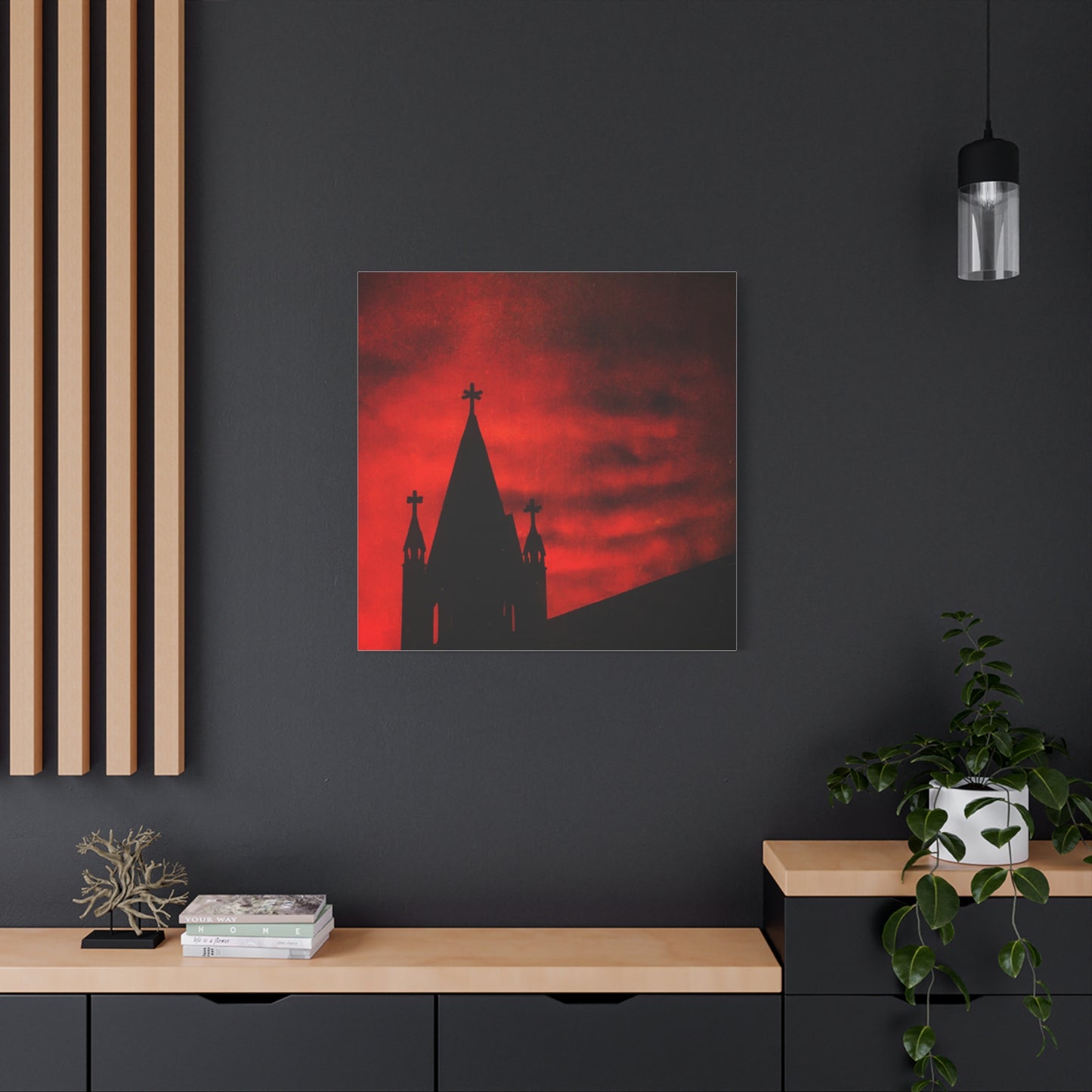 Blood Dusk Matte Canvas, Stretched, 1.25"