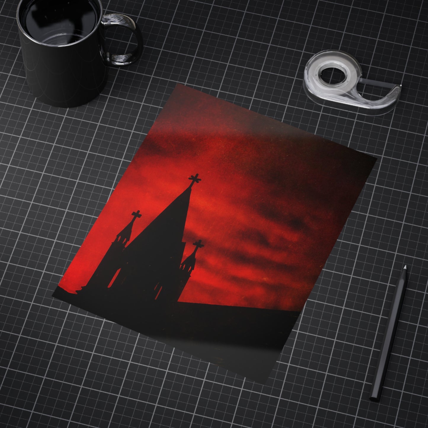 Blood Dusk Paper Print