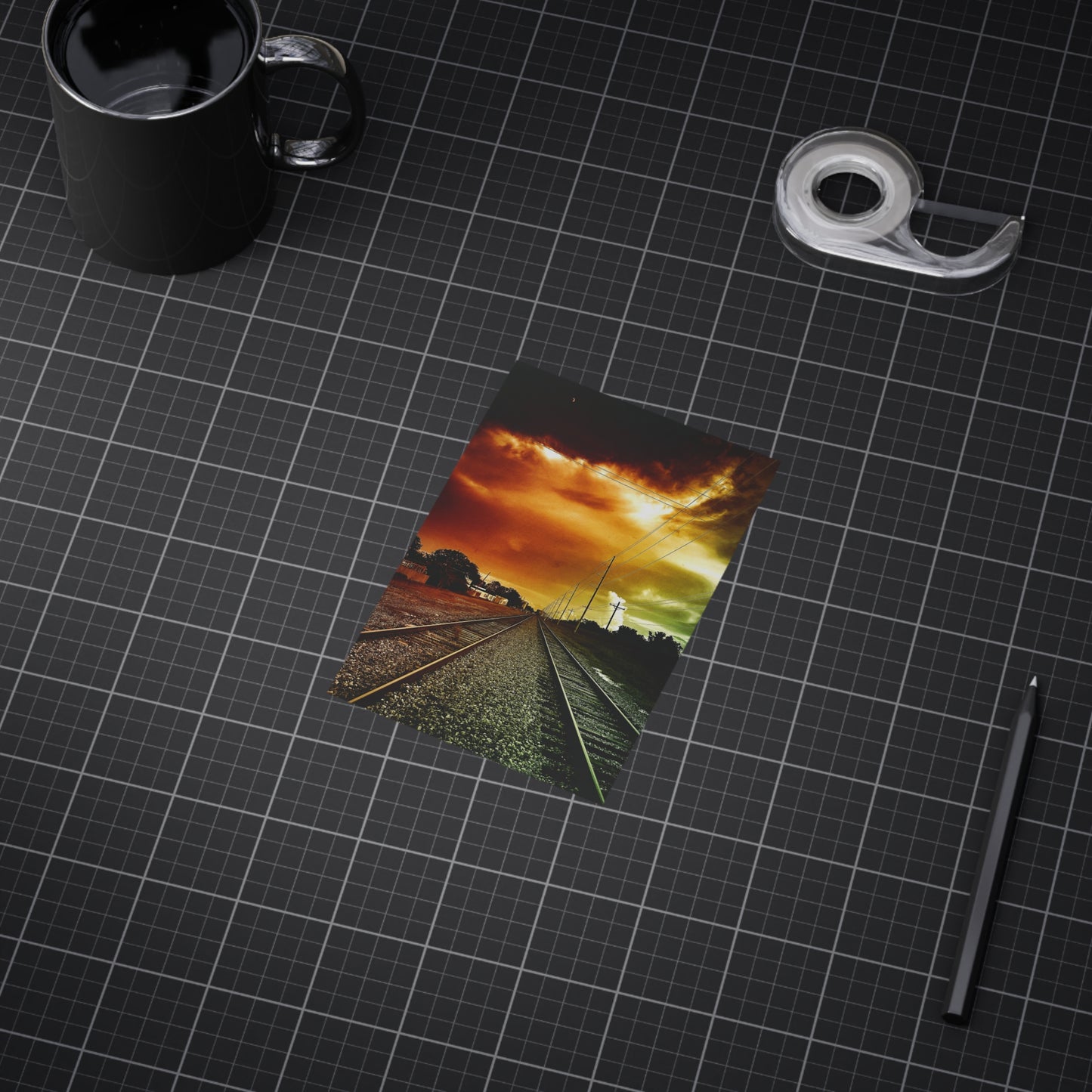 Not Choosing A Lane Paper Print