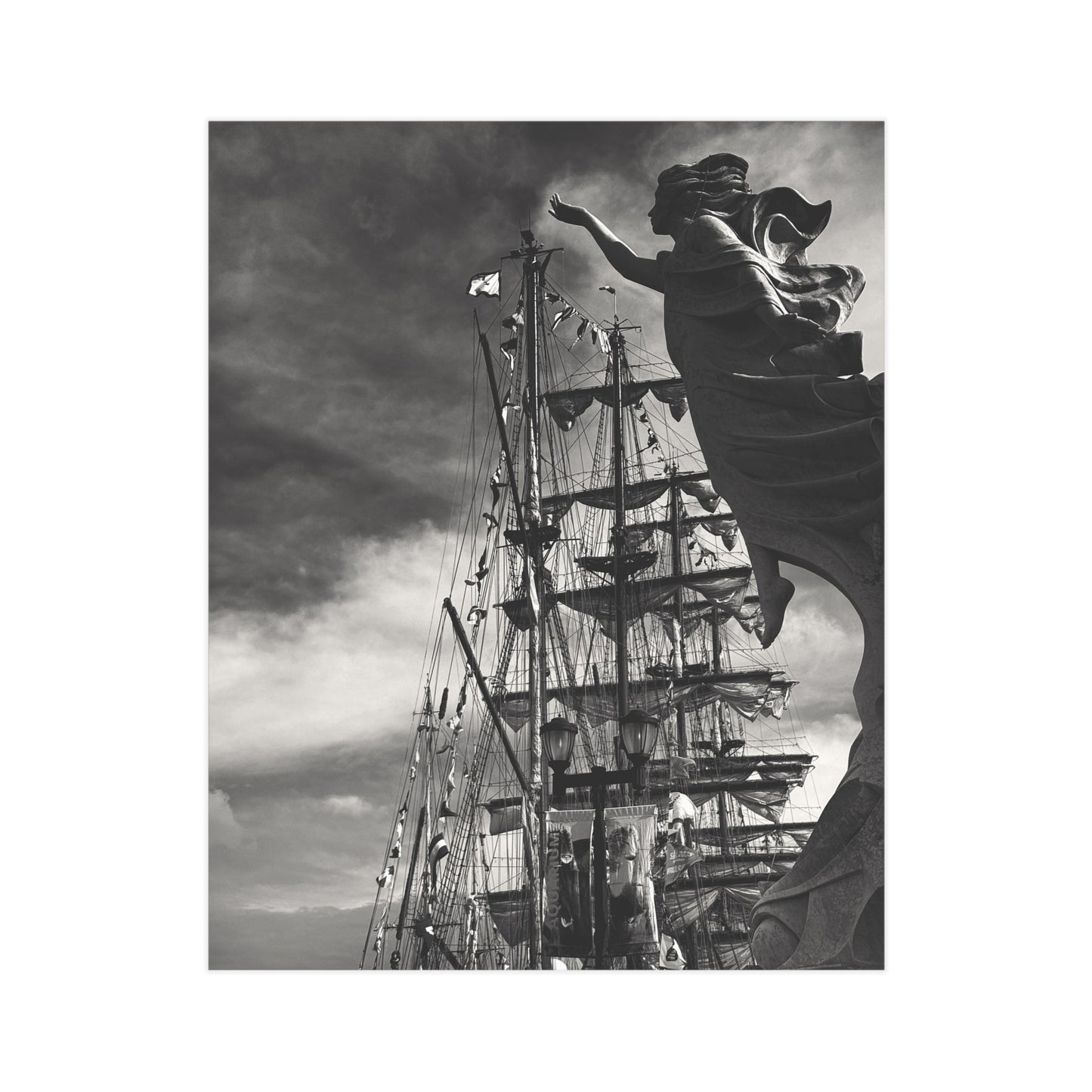 Hope and the Tall Ships Paper Print