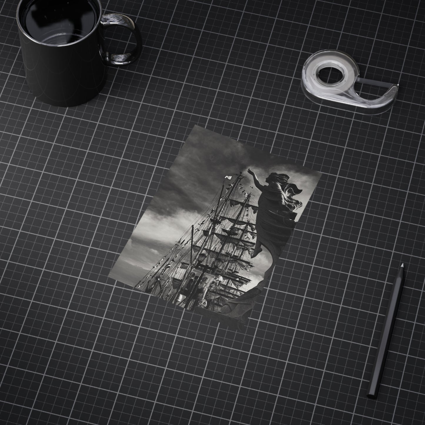 Hope and the Tall Ships Paper Print