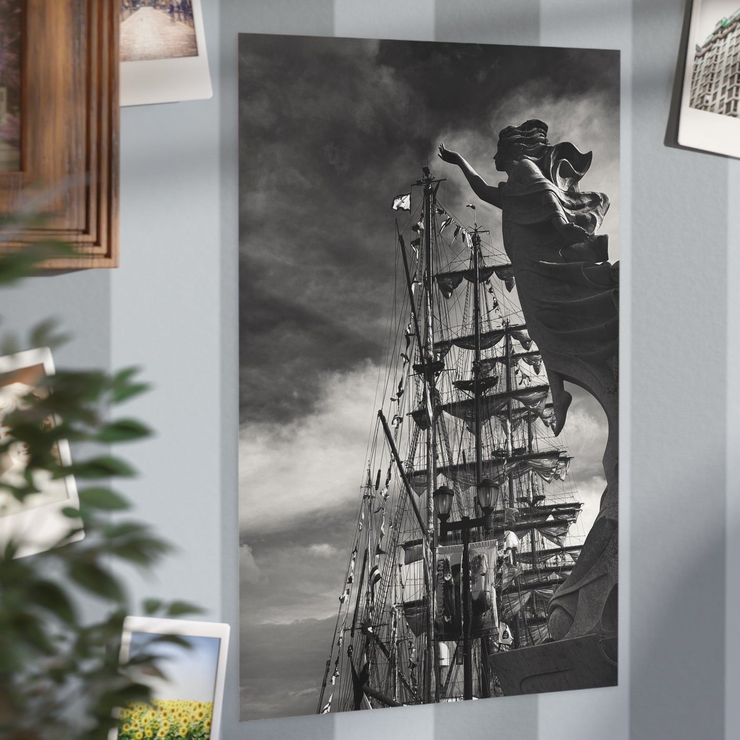 Hope and the Tall Ships Paper Print