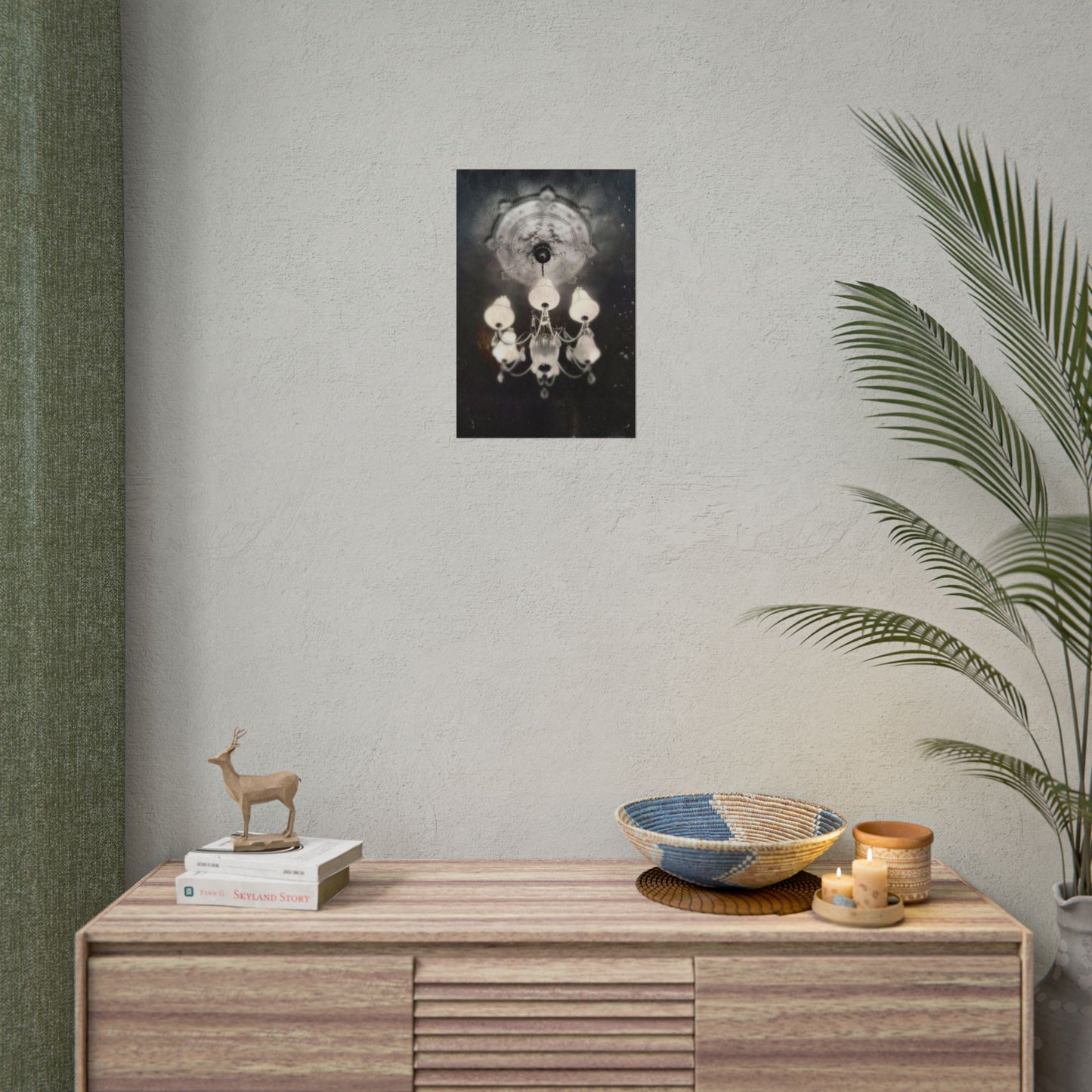 Haunted Chandelier Rolled Poster