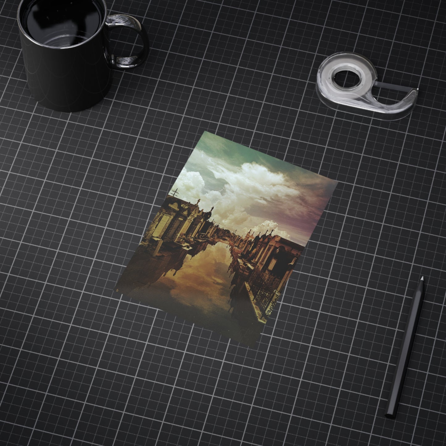 When The Sea Drenched The Heavens Paper Print