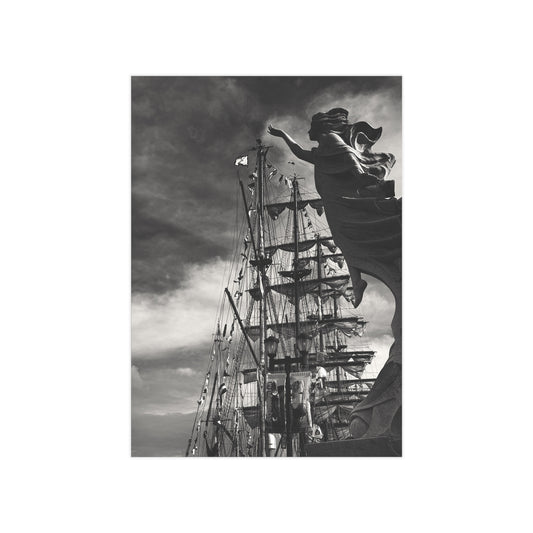 Hope and the Tall Ships Paper Print