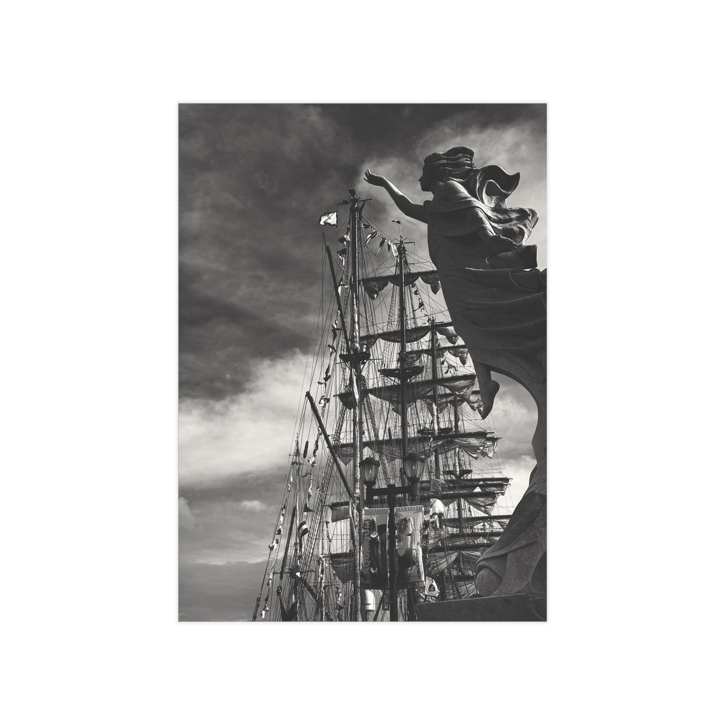 Hope and the Tall Ships Paper Print