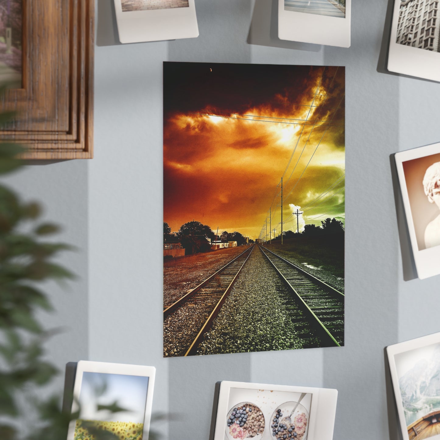 Not Choosing A Lane Paper Print