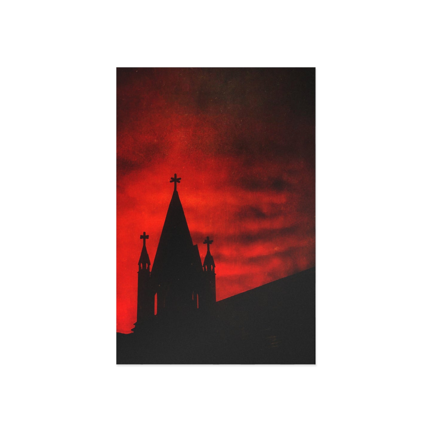 Blood Dusk Fine Art Postcard