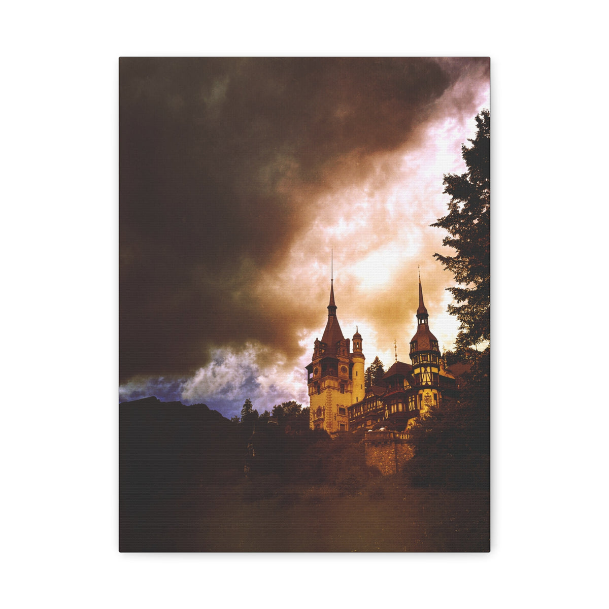Peles Castle Matte Canvas, Stretched, 1.25"
