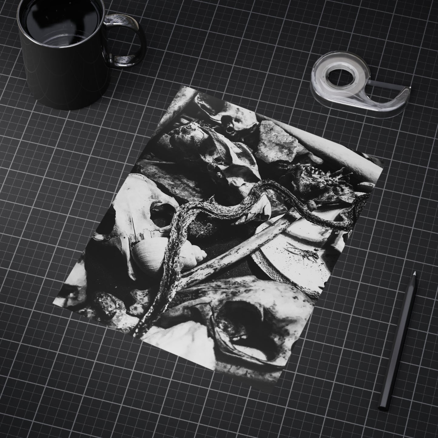 Them Bones Paper Print