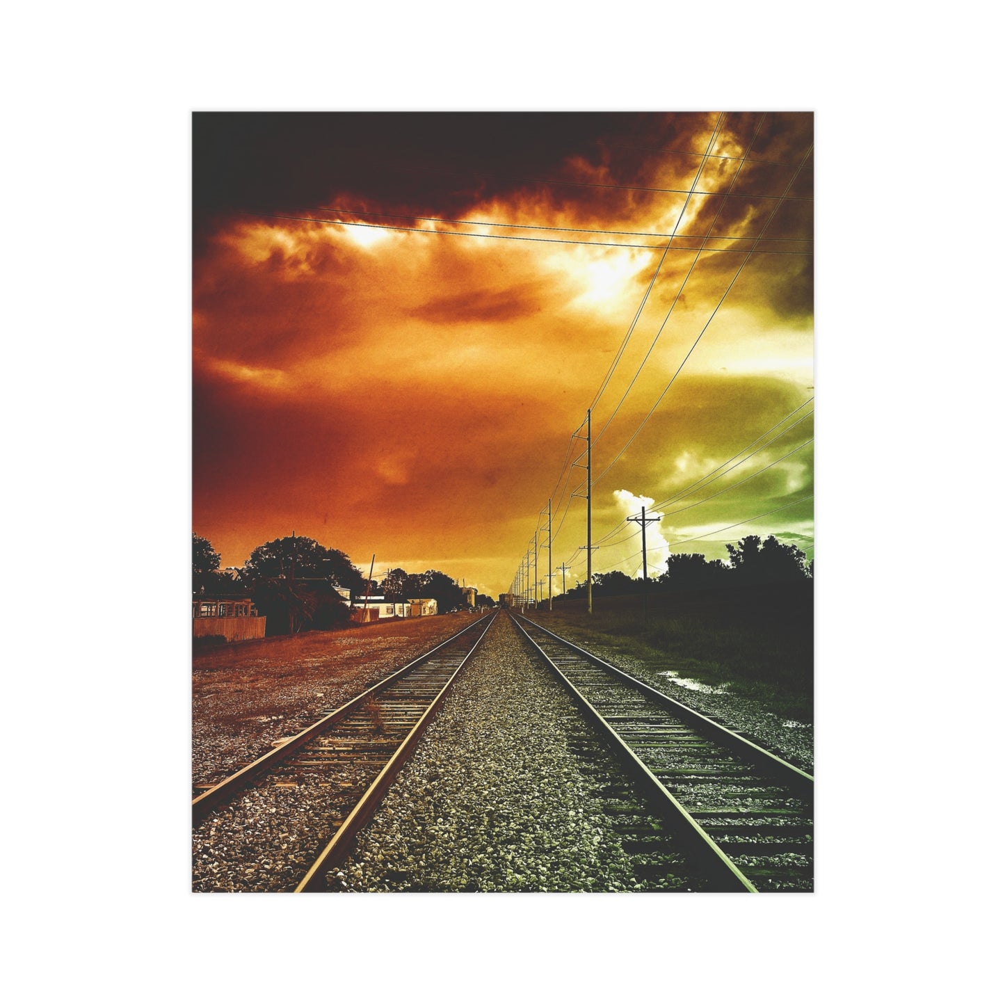 Not Choosing A Lane Paper Print