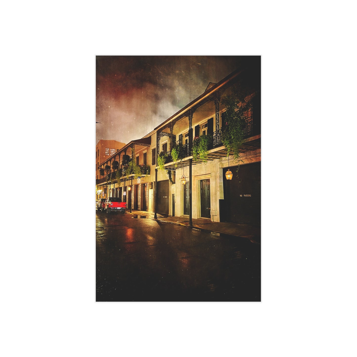 Frech Quarter Paper Print