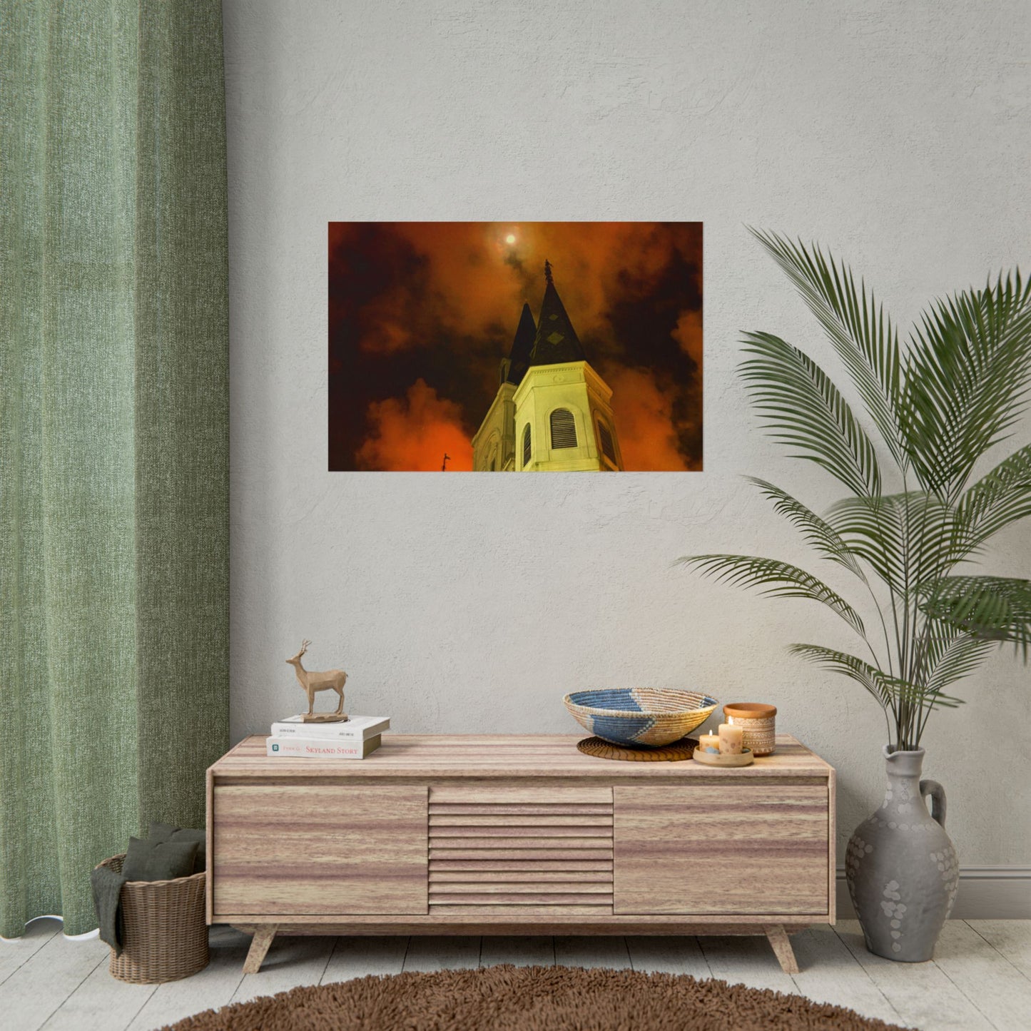 Moonrise Over St. Louis (V.2) Rolled Poster