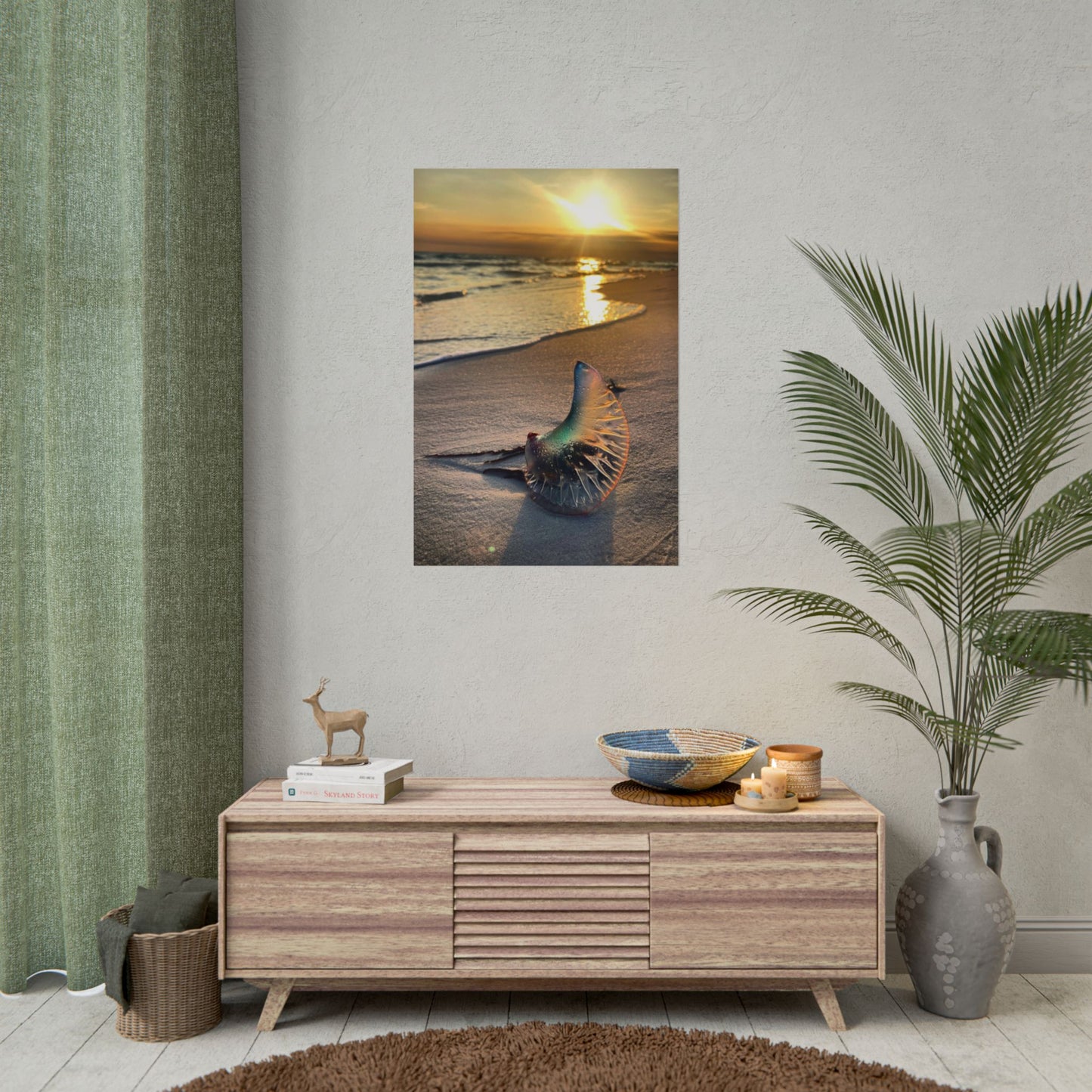 The Day The Moon Washed Ashore Rolled Poster