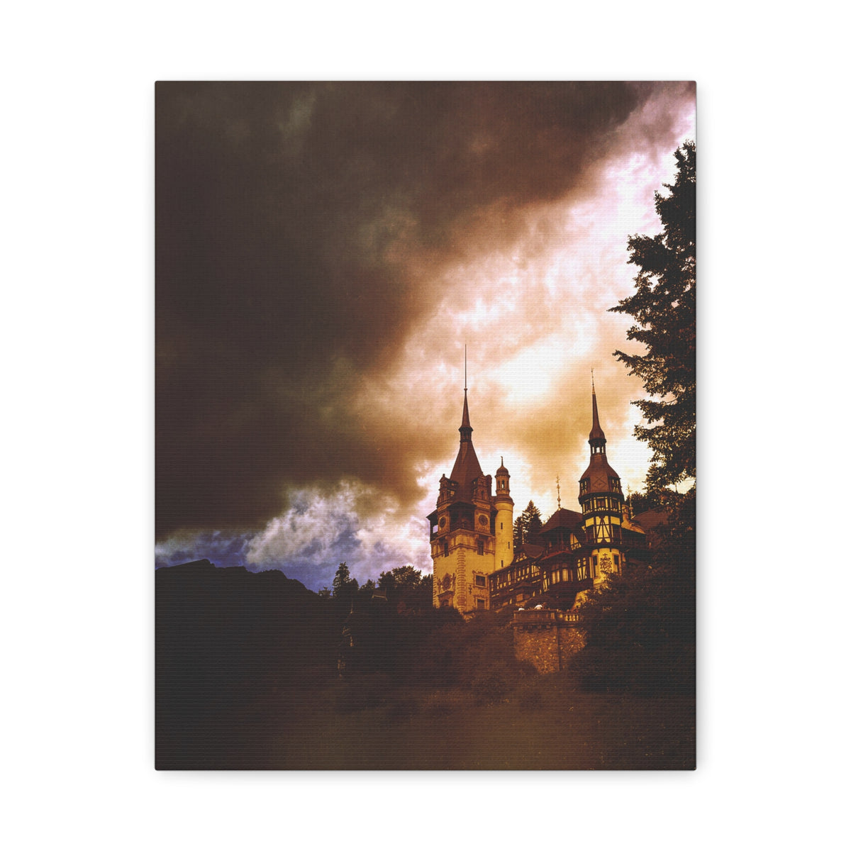Peles Castle Matte Canvas, Stretched, 1.25"