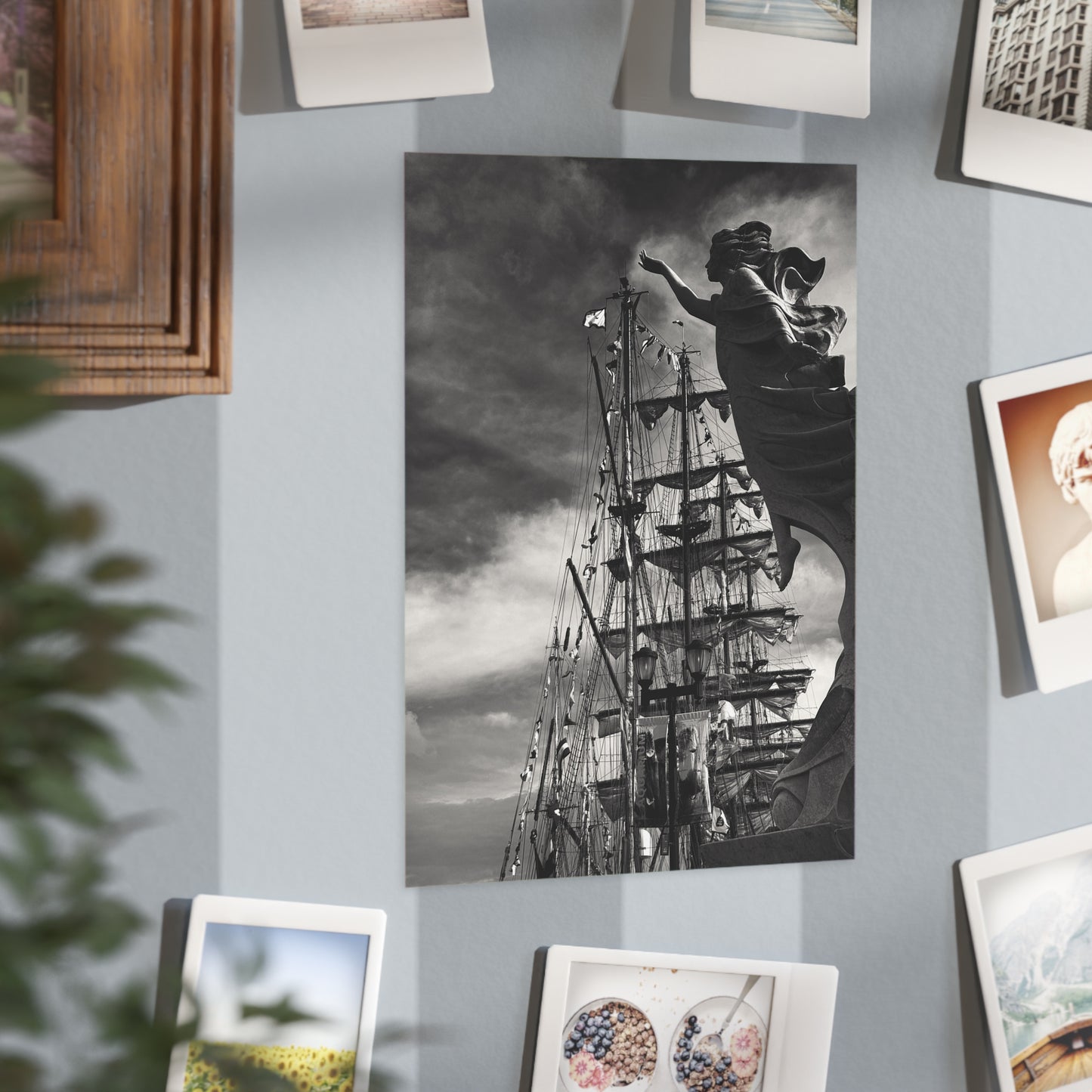 Hope and the Tall Ships Paper Print