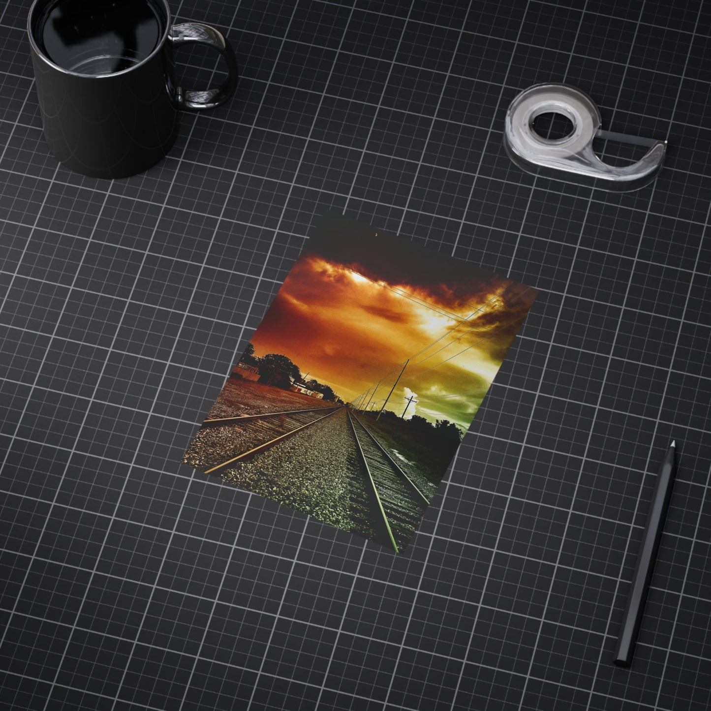 Not Choosing A Lane Paper Print