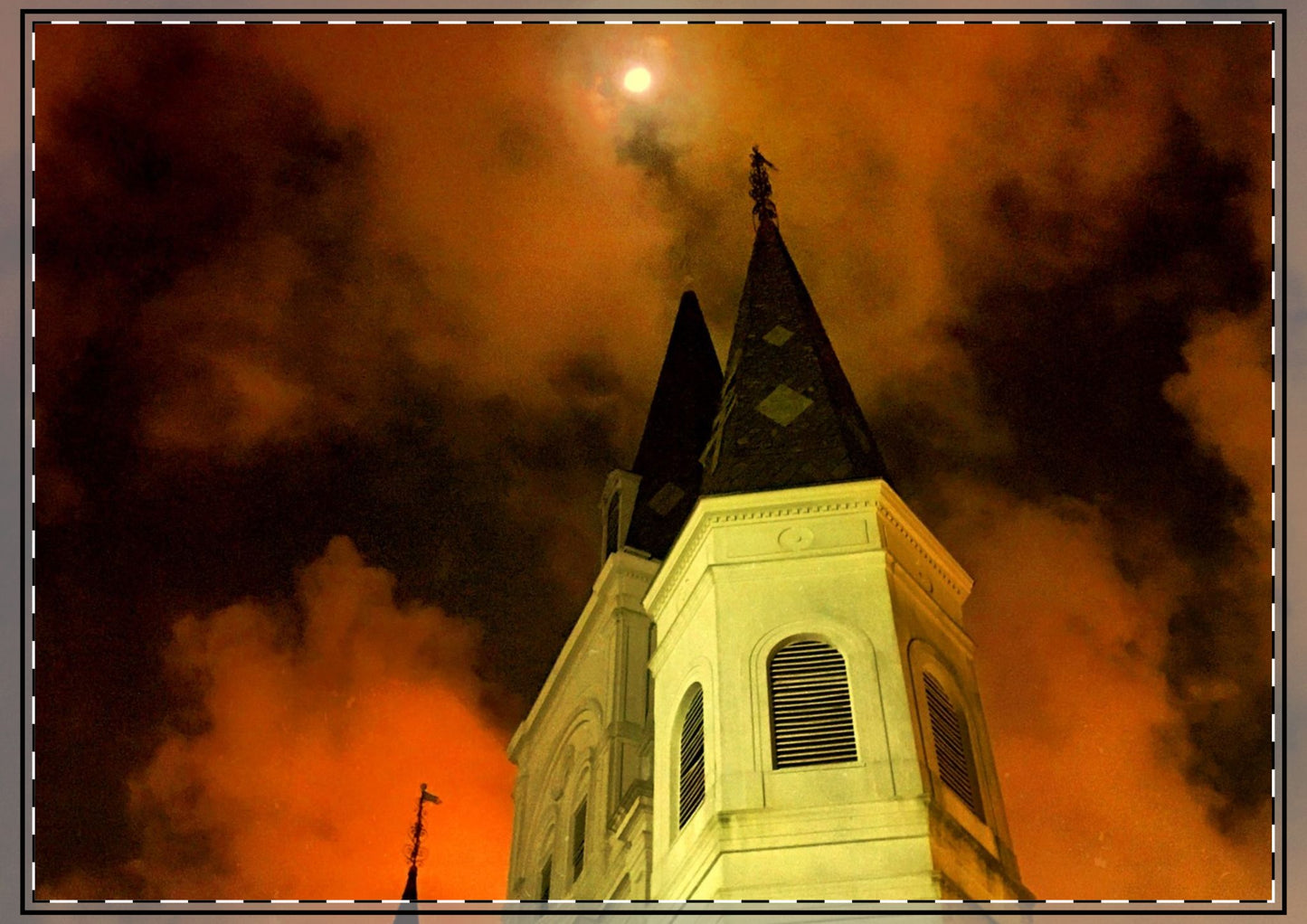 Moonrise Over St. Louis (V.2) Flat Greeting Cards (envelopes included)