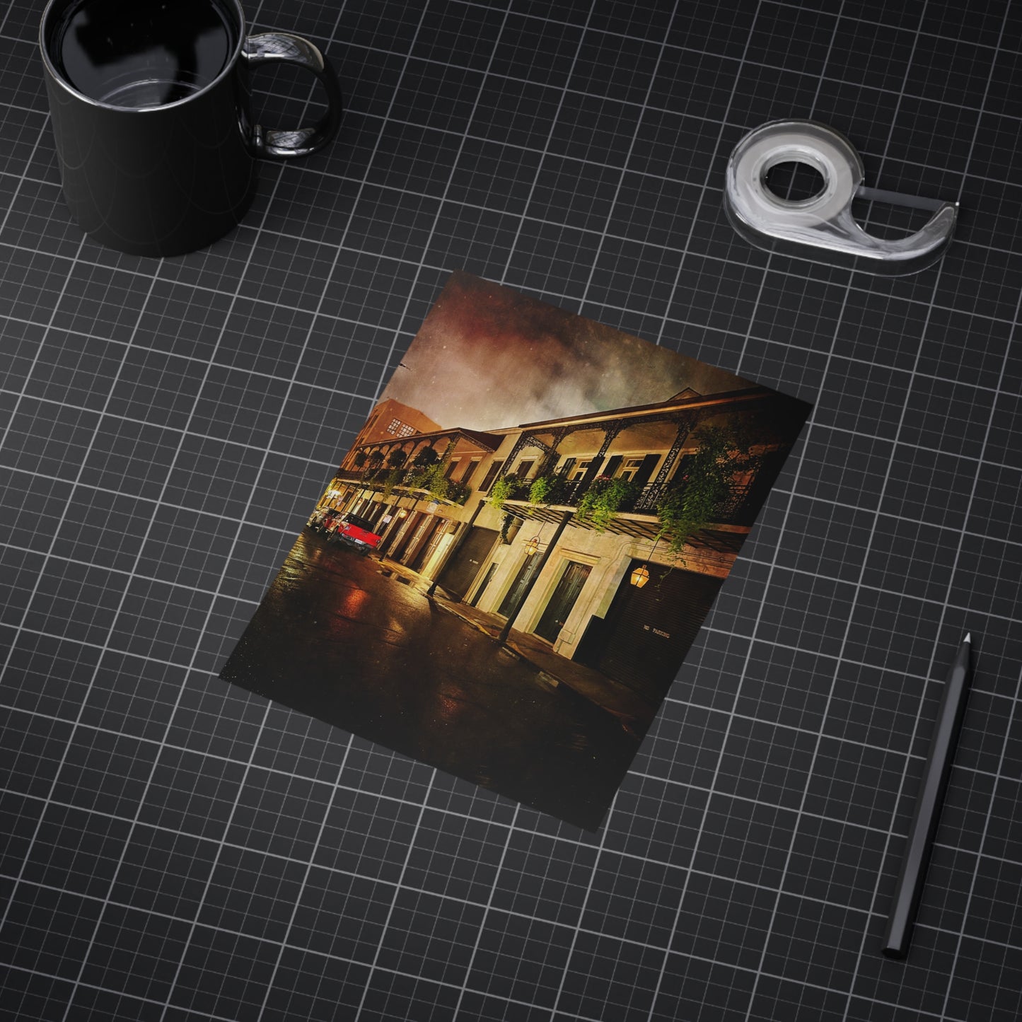 Frech Quarter Paper Print
