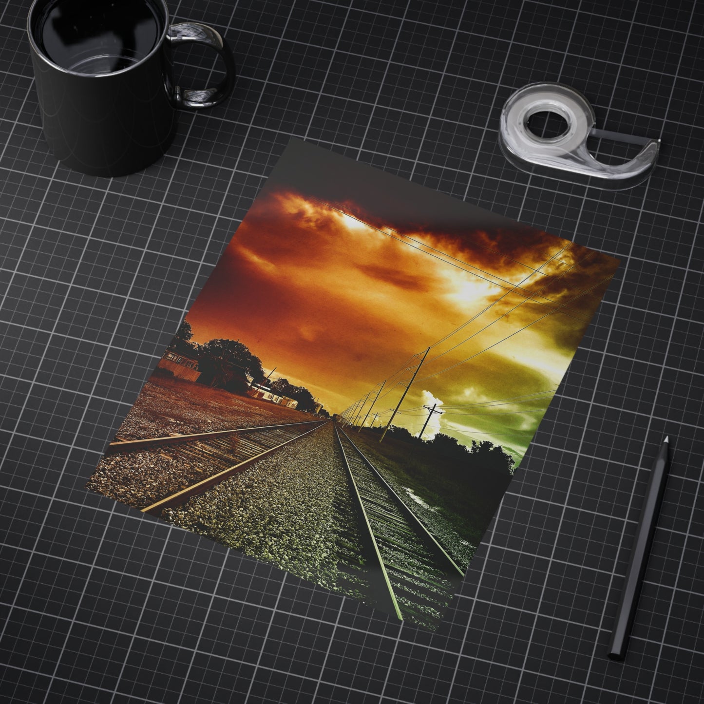 Not Choosing A Lane Paper Print
