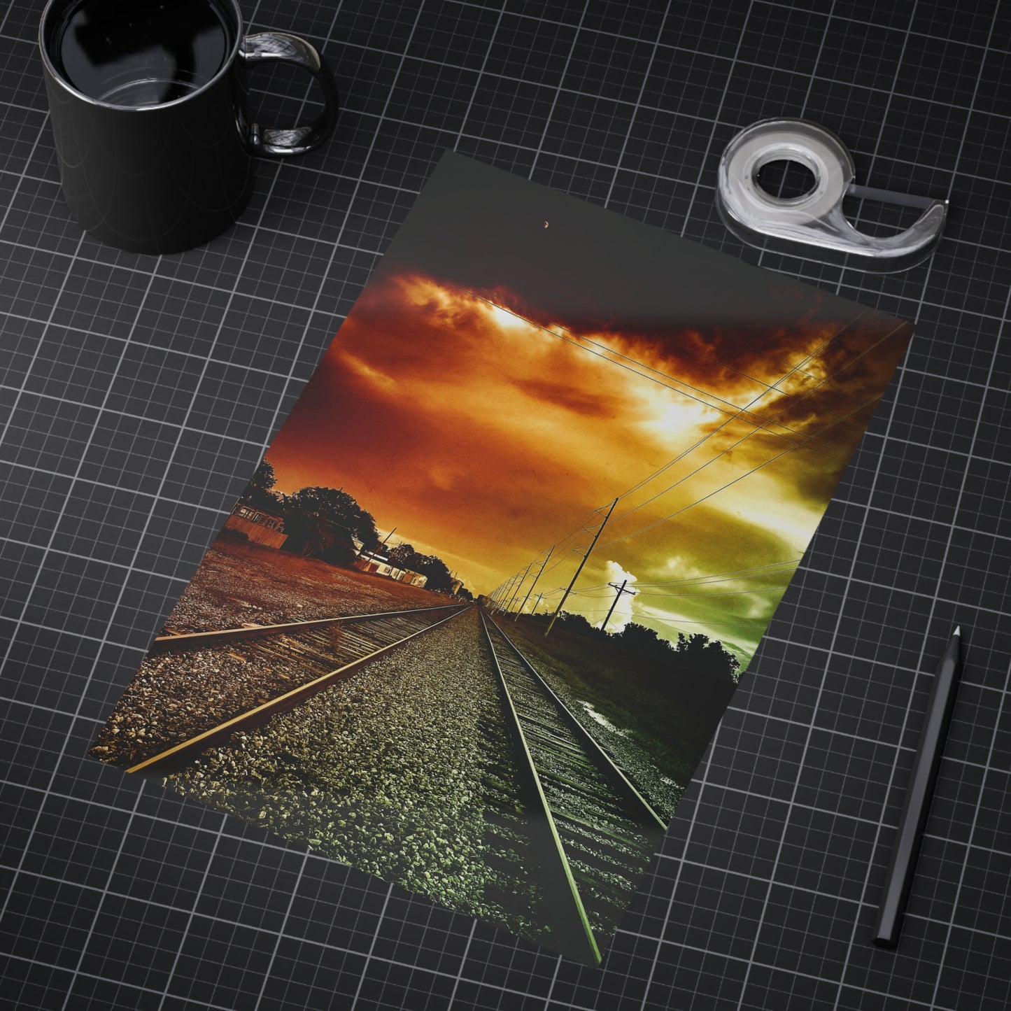 Not Choosing A Lane Paper Print