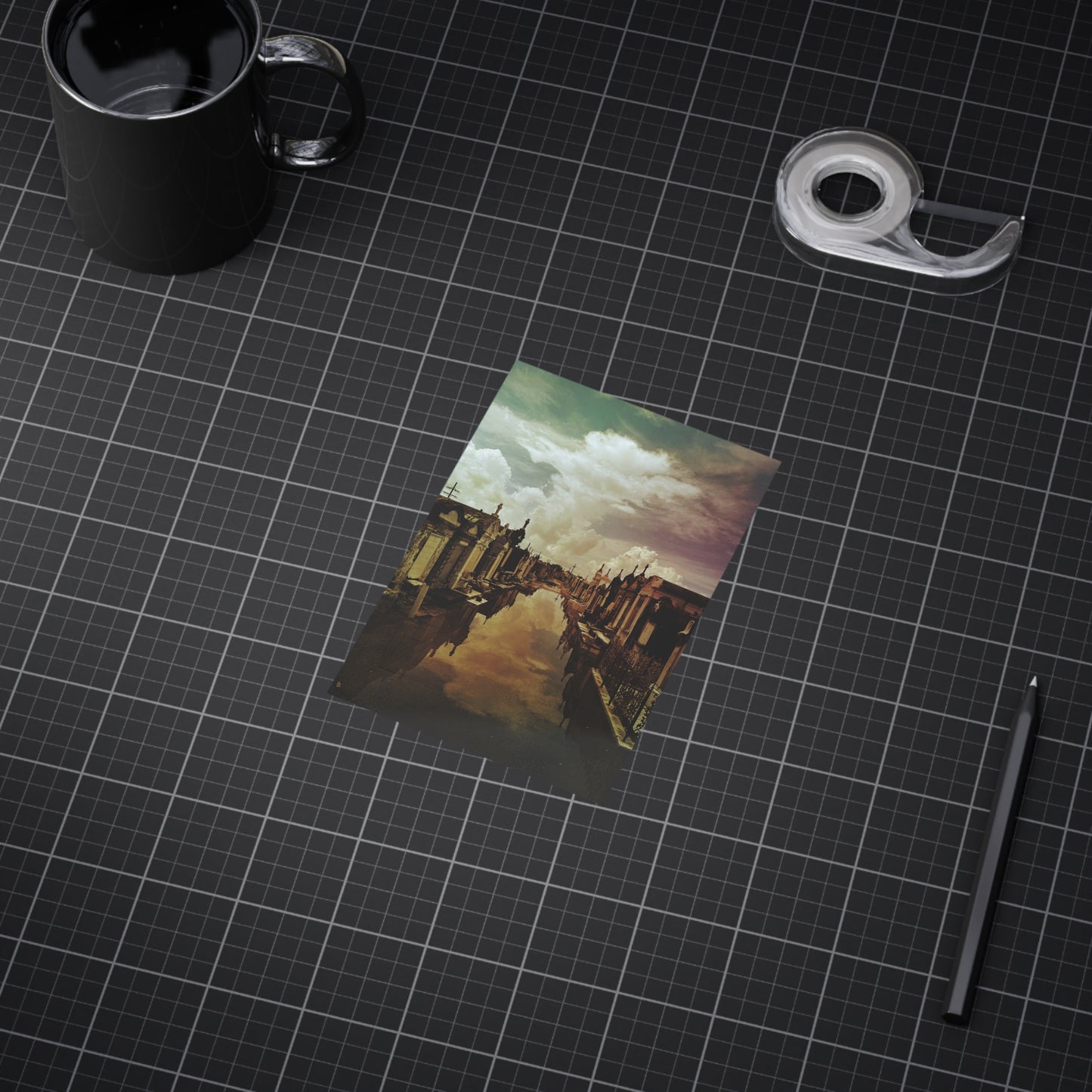 When The Sea Drenched The Heavens Paper Print