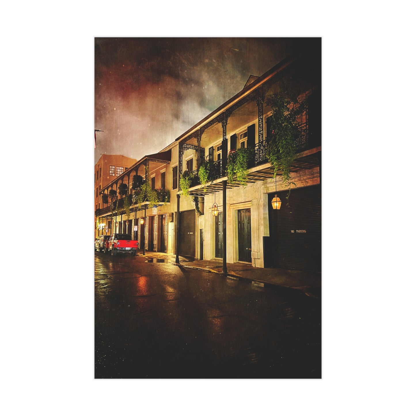 Frech Quarter Paper Print