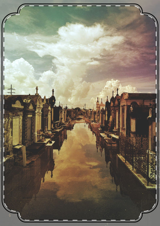 When The Sea Drenched The Heavens Flat Greeting Cards (envelopes included)