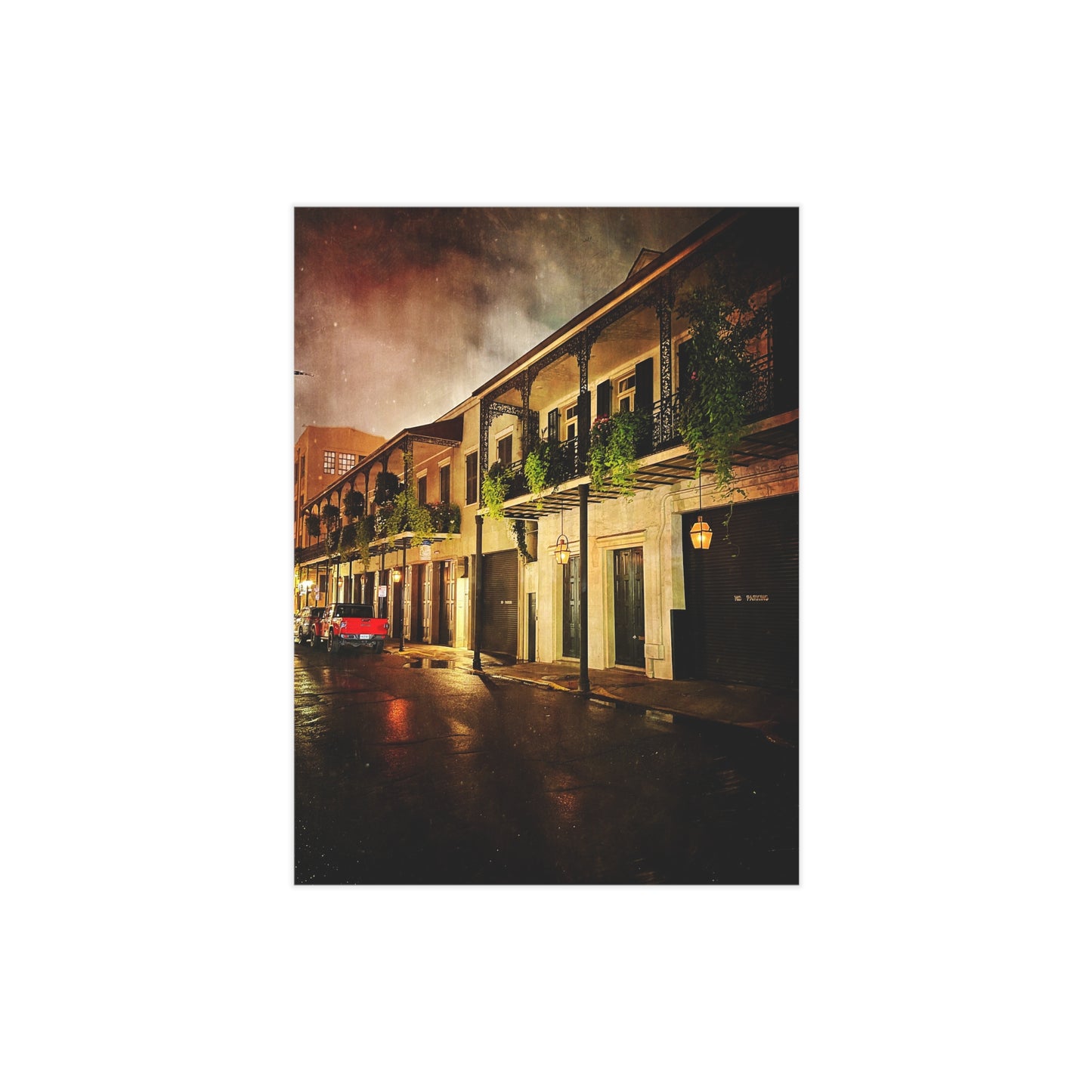Frech Quarter Paper Print