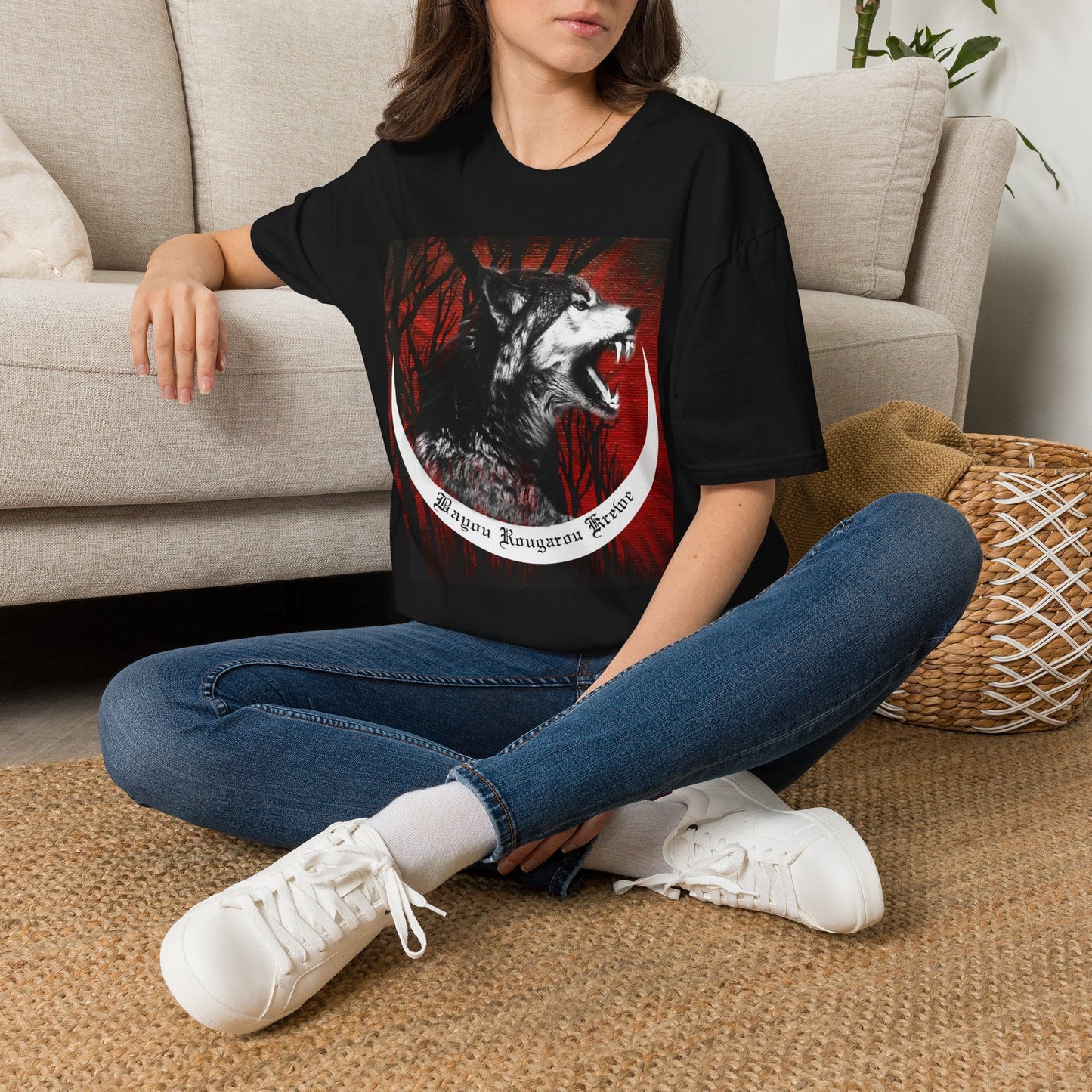 Bayou Rougarou Krewe Unisex Softstyle T-Shirt (Version 2)