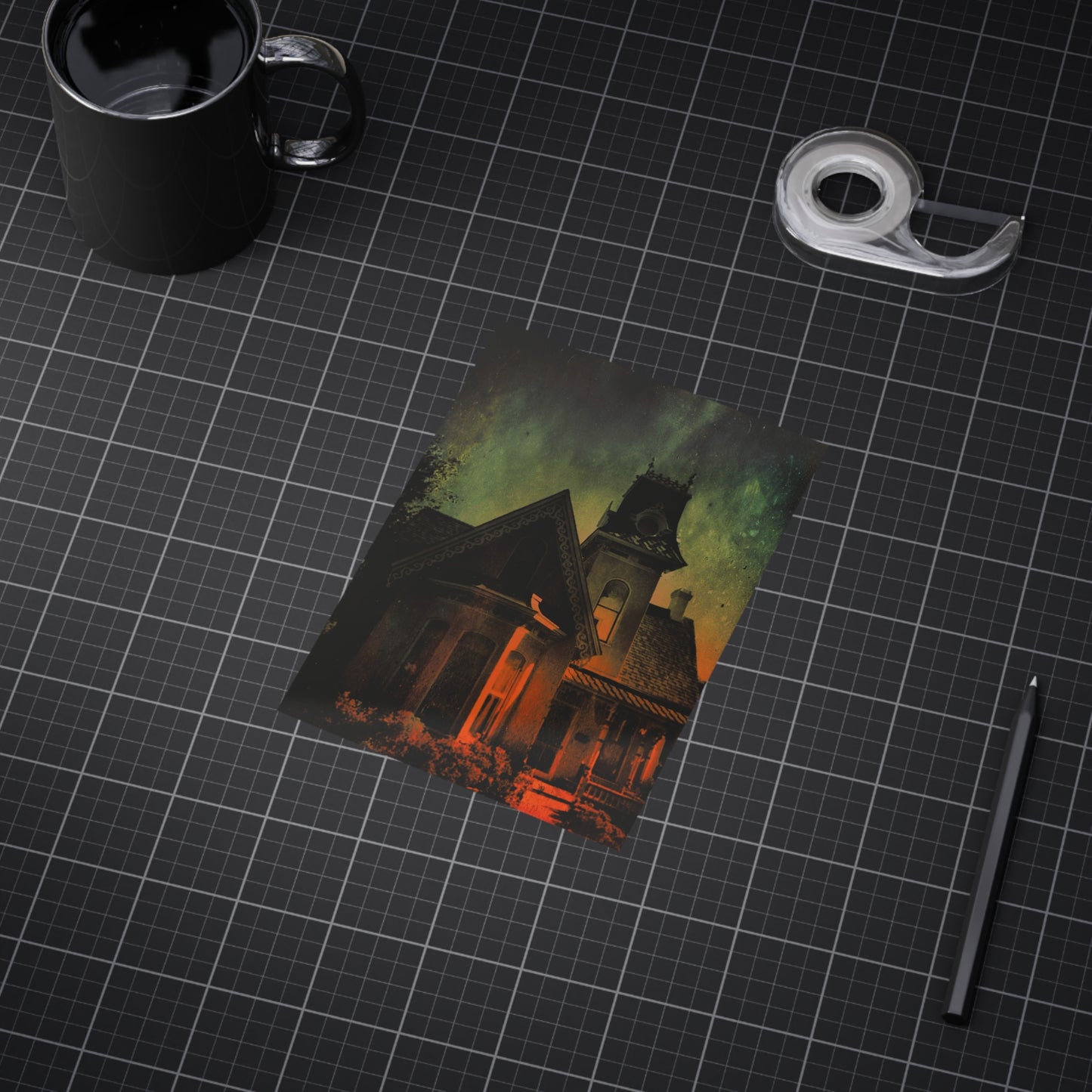 The Old House On The Left Paper Print