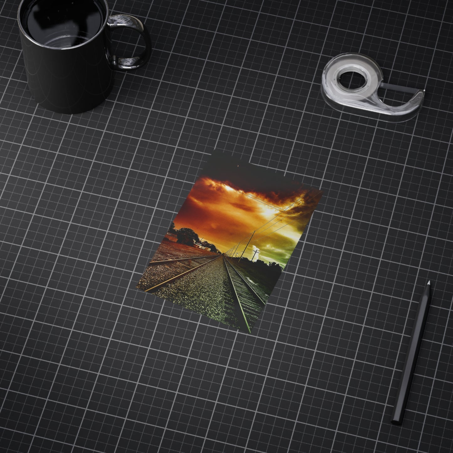 Not Choosing A Lane Paper Print